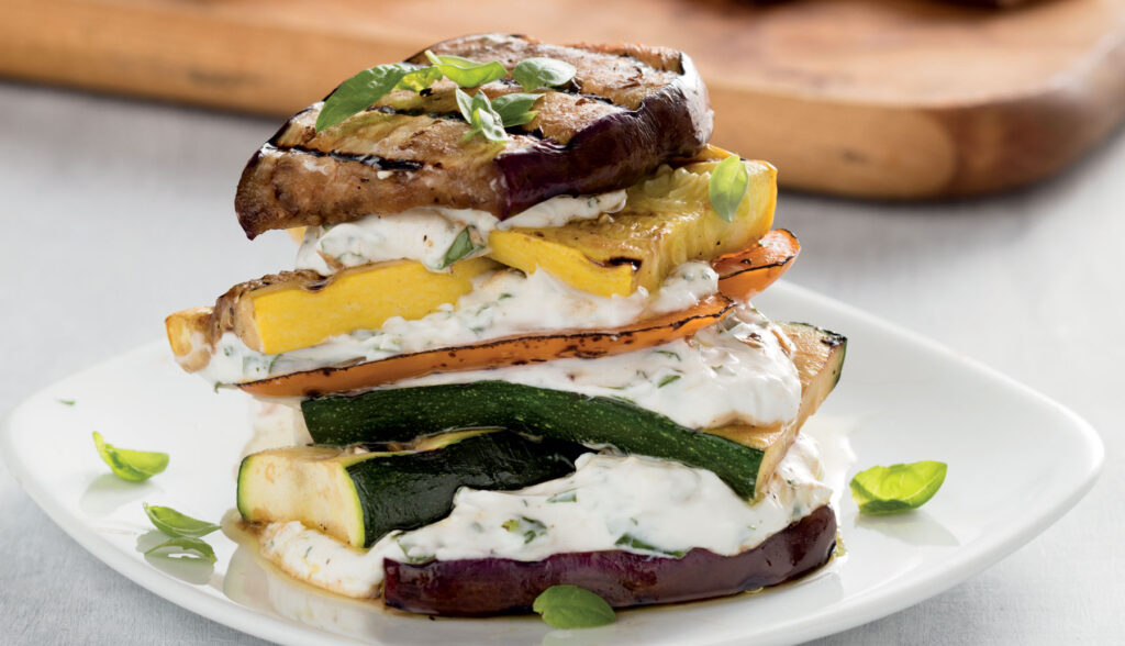 Sandwich Napoleón de verduras