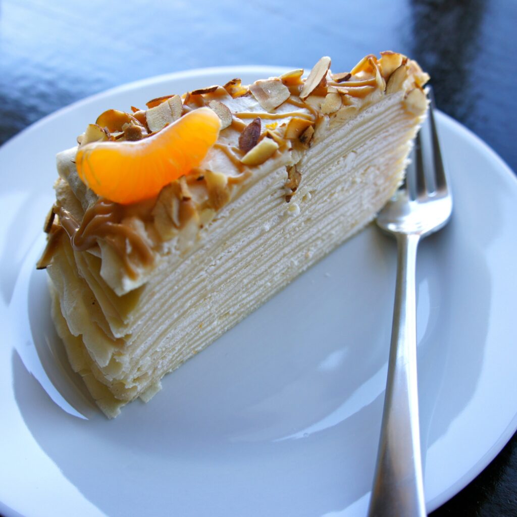 Milhojas de crepes