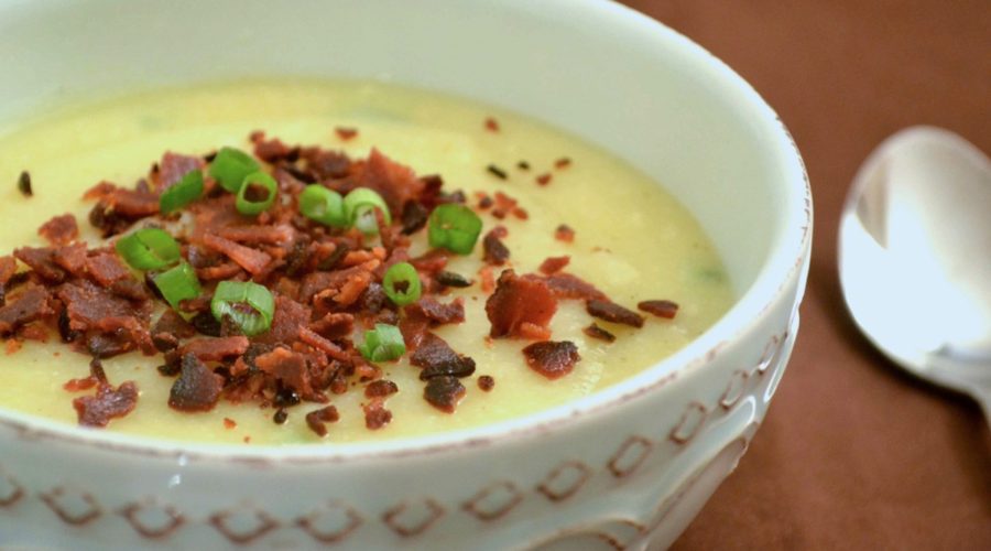 Sopa de Papas y Coliflor Receta