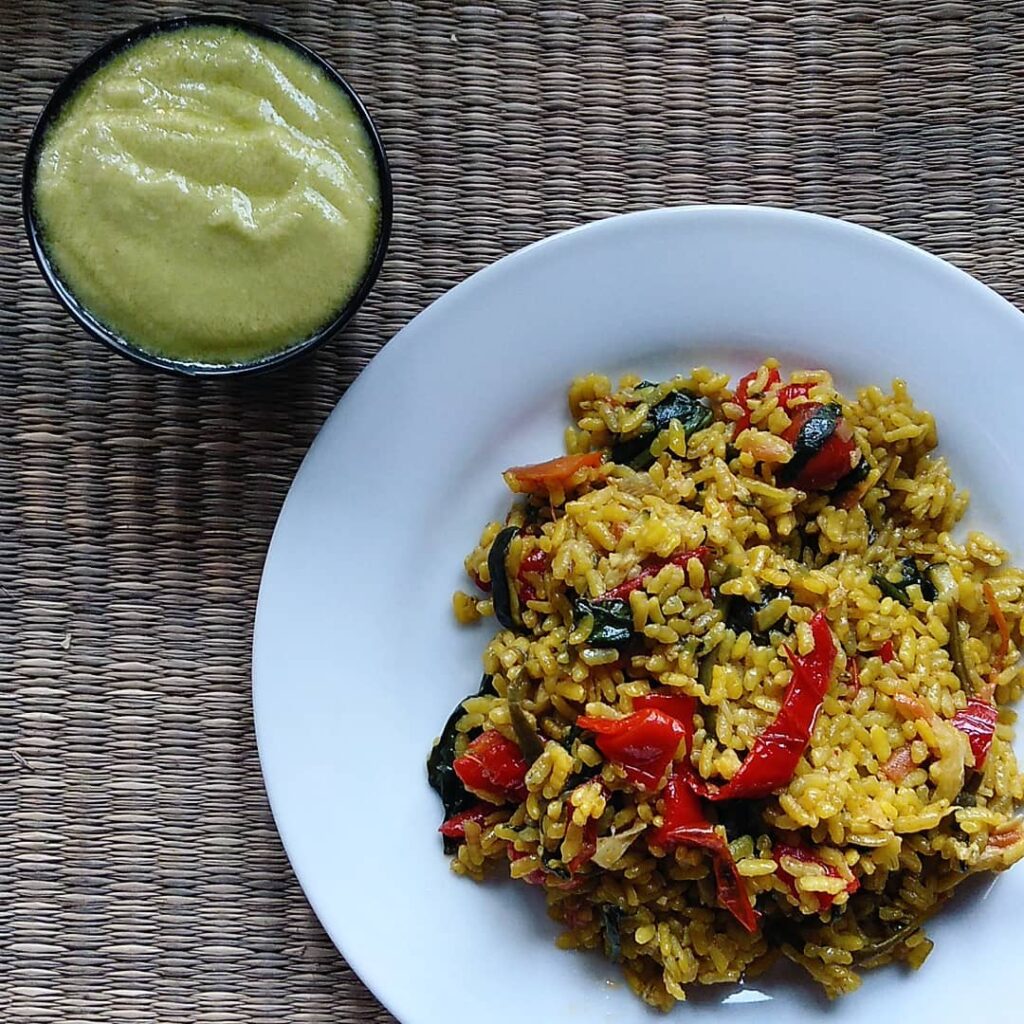 Paella de verduras