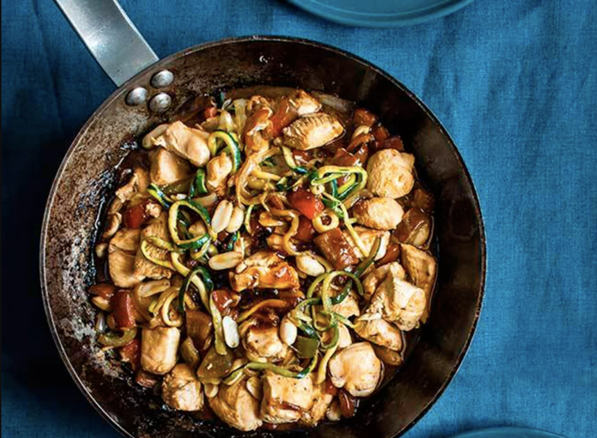 SALTEADO DE VERDURAS CON POLLO