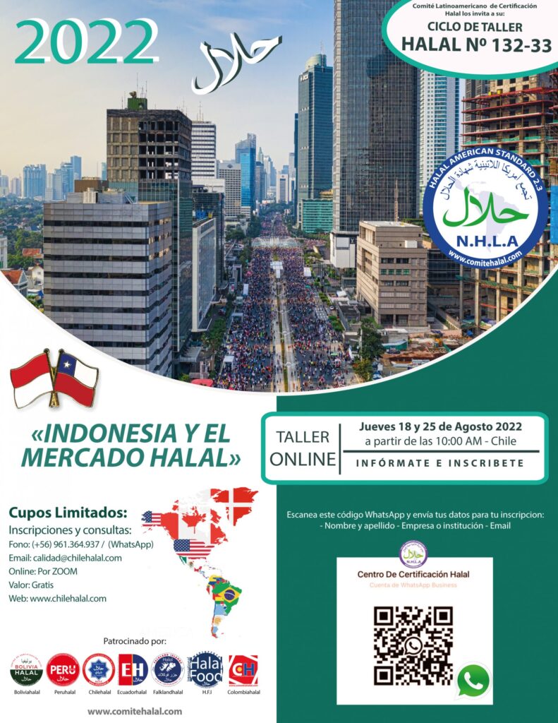 CHILEHALAL Y EL COMITÉ HALAL INVITAN A SU CICLO DE TALLER HALAL N°132-33
