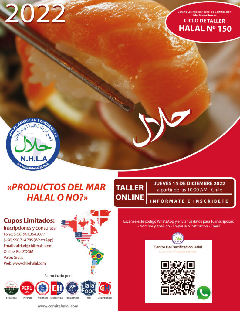 ULTIMO TALLER HALAL DEL AÑO 2022